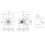 سانتریفیوژ یک طرفه بکوارد دمنده BIB-56/16-KN70-6T